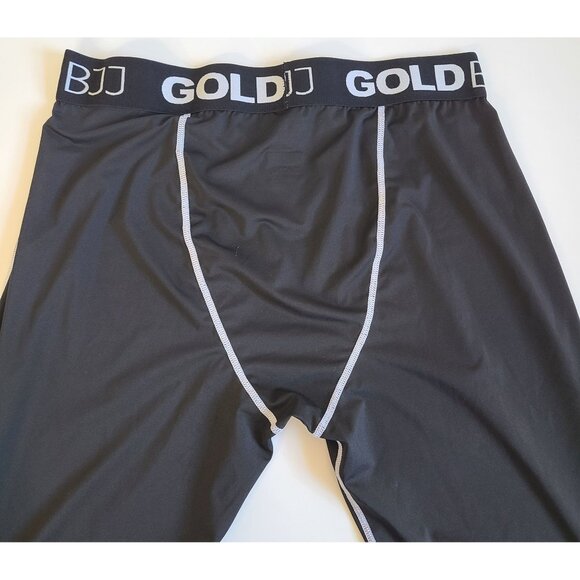 Base Layer Pants Gold BJJ Size 3XL Black With White Lettering "For The Journey" - Picture 3 of 8